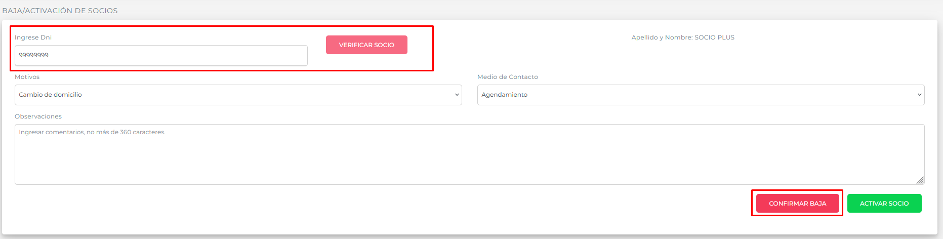Modificación de precios